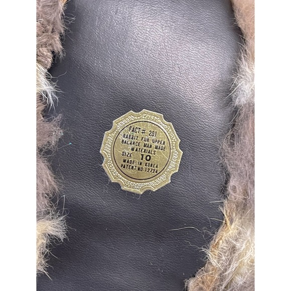 70s Vintage Angora Fur Slippers Deadstock with tags 8.5/9w - Picture 7 of 7